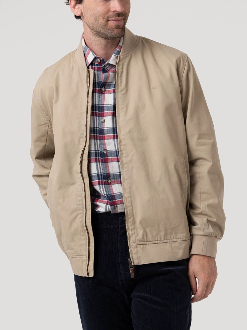CHAQUETA ALGODON ORGANICO HOMBRE CLASSIC BEIGE ROCKFORD - 5