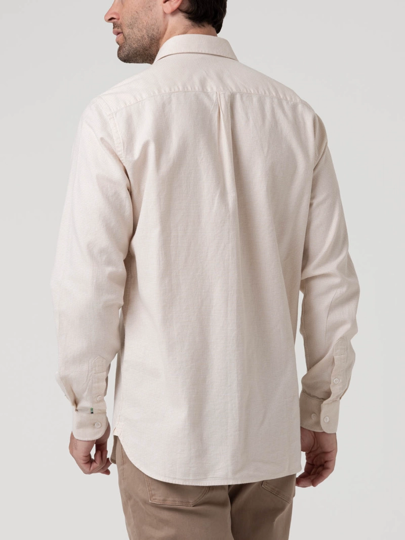 CAMISA ALGODON HOMBRE FLASQUARE BEIGE ROCKFORD - 6