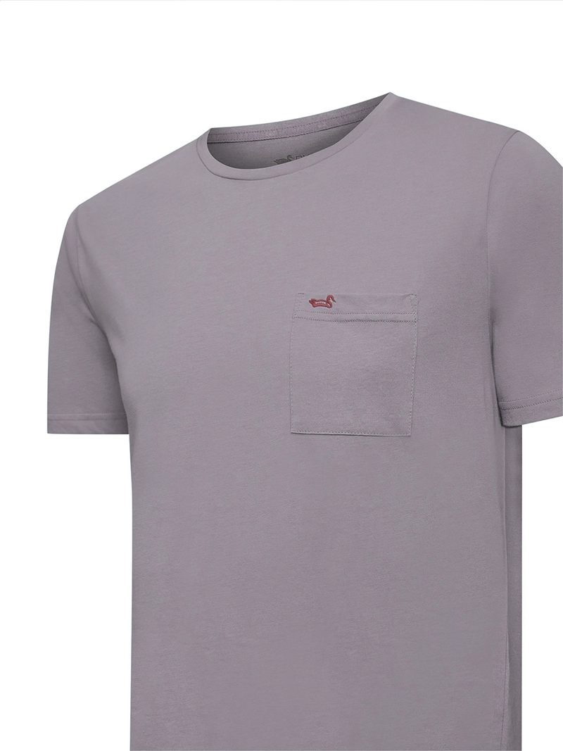 POLERA ALGODON RECICLADO HOMBRE ESSENTPOC LILA ROCKFORD - 4