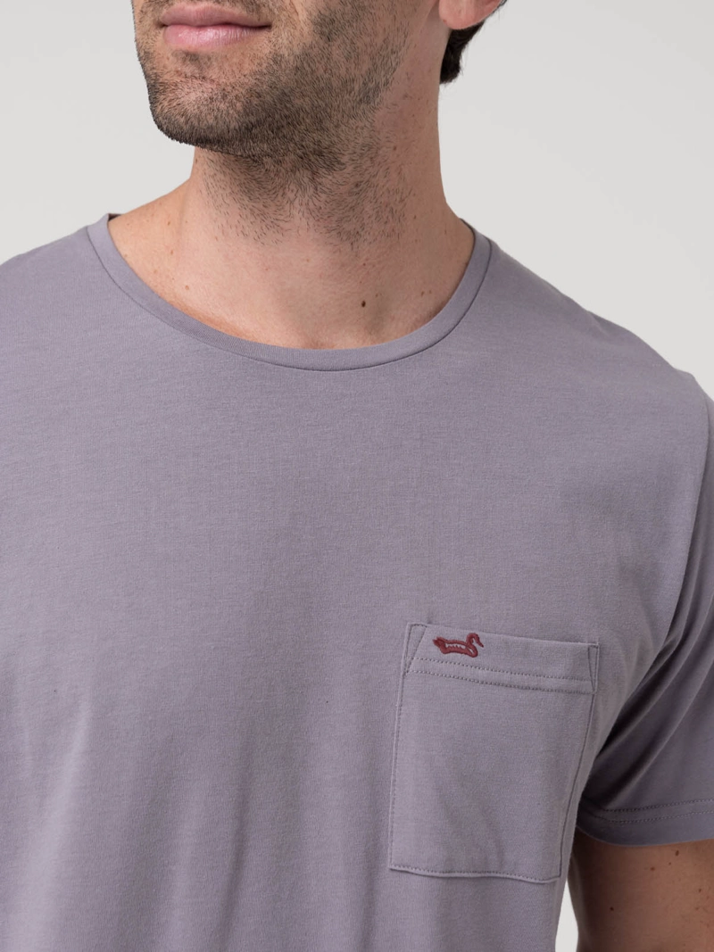 POLERA ALGODON RECICLADO HOMBRE ESSENTPOC LILA ROCKFORD - 7