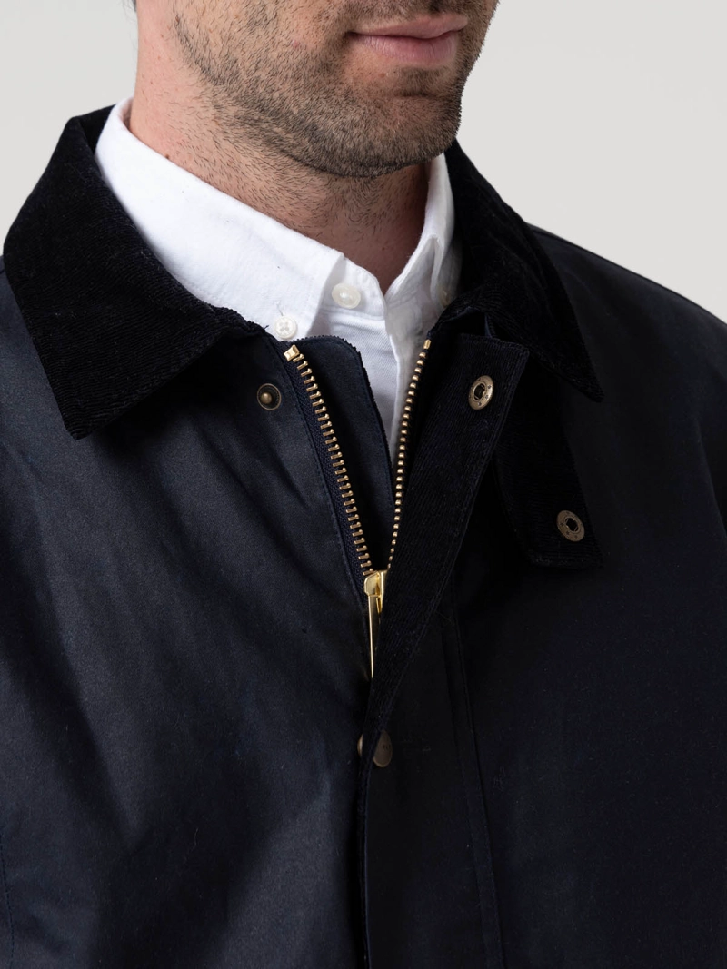CHAQUETA ALGODON HOMBRE WAX AZUL ROCKFORD - 7