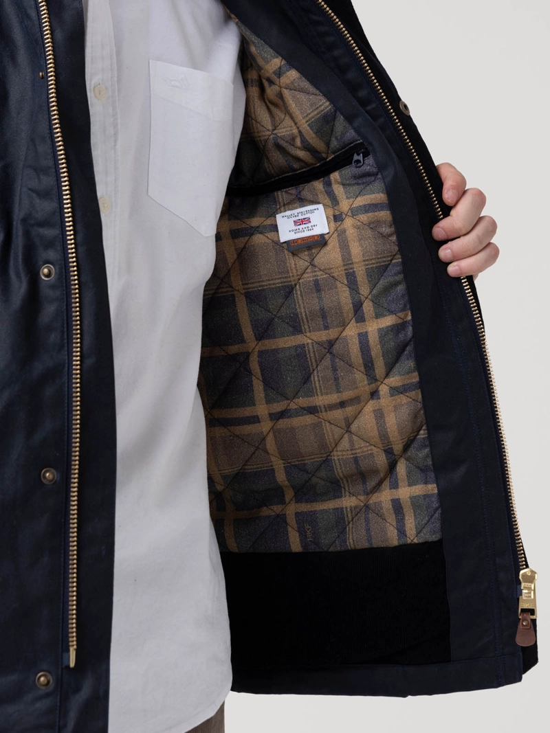 CHAQUETA ALGODON HOMBRE WAX AZUL ROCKFORD - 9