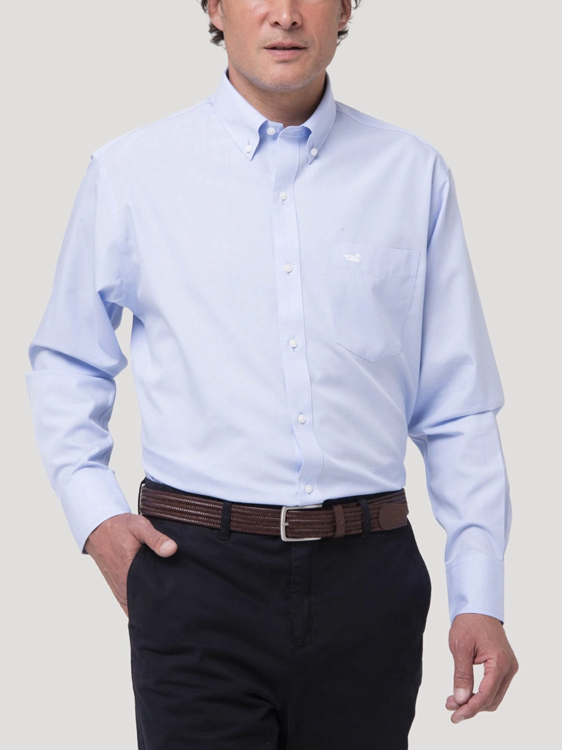 CAMISA AZULINO CUELLO BUTTON-DOWN HOMBRE WF ROCKFORD - 7