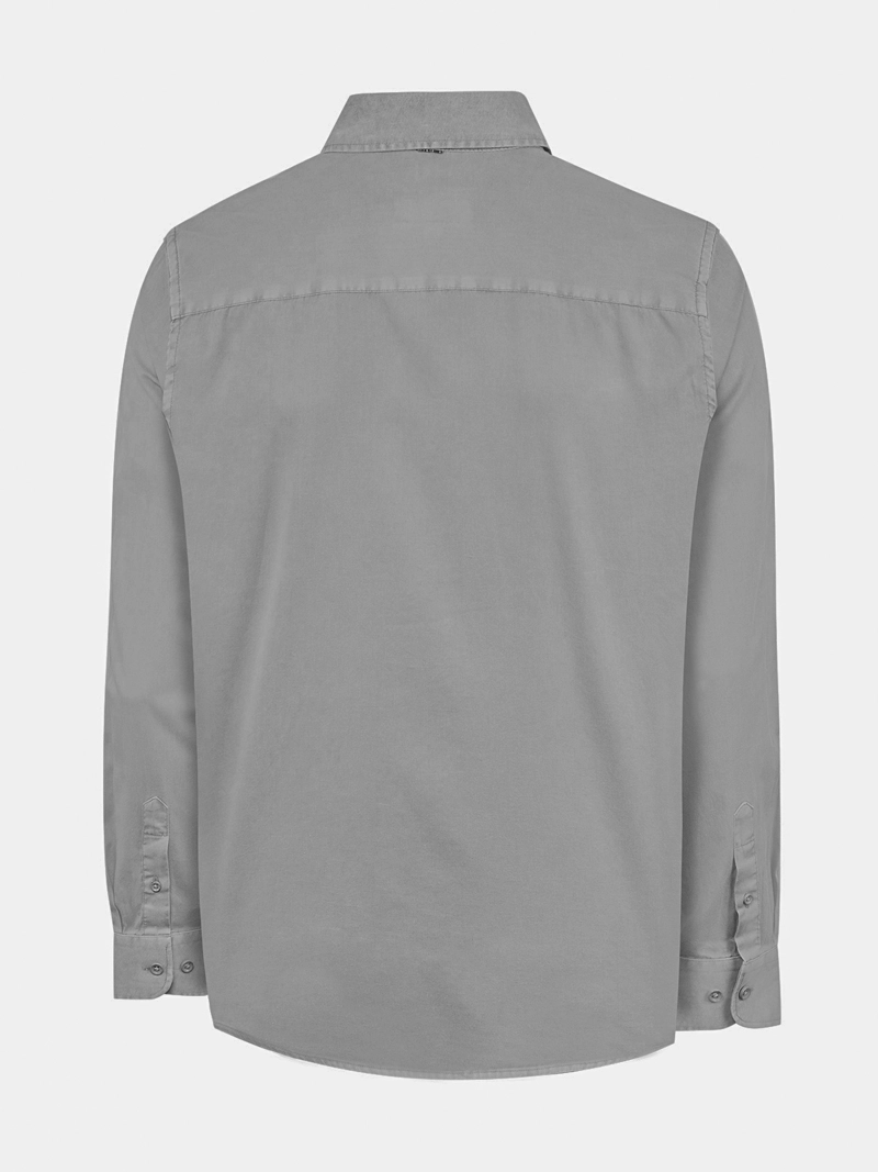 CAMISA ALGODON ORGANICO HOMBRE LEEDS GRIS ROCKFORD - 2