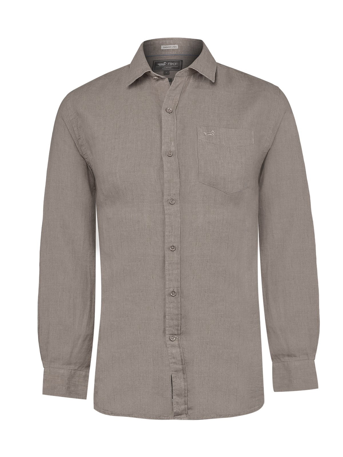 CAMISA LINO ORGANICO HOMBRE LINEN CAFE  ROCKFORD - 1