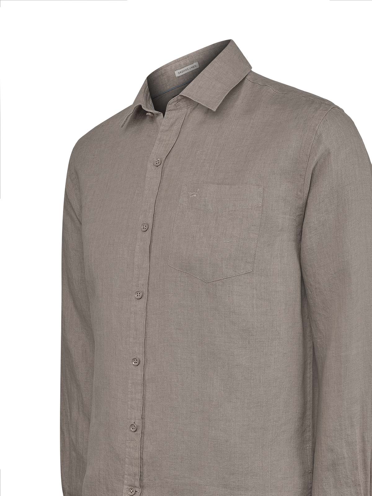 CAMISA LINO ORGANICO HOMBRE LINEN CAFE  ROCKFORD - 4