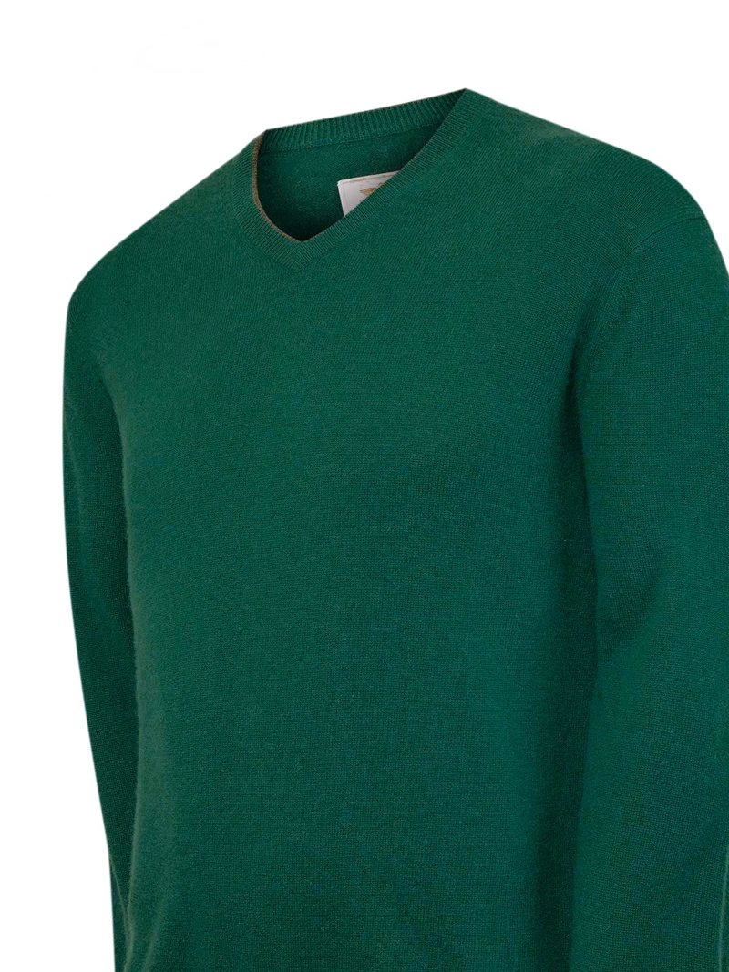 SWEATER CASHEMIRA HOMBRE CASH V VERDE ROCKFORD - 4