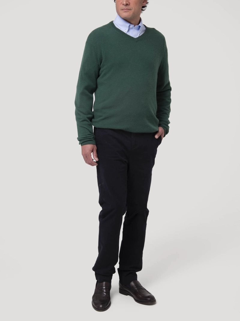 SWEATER CASHEMIRA HOMBRE CASH V VERDE ROCKFORD - 9