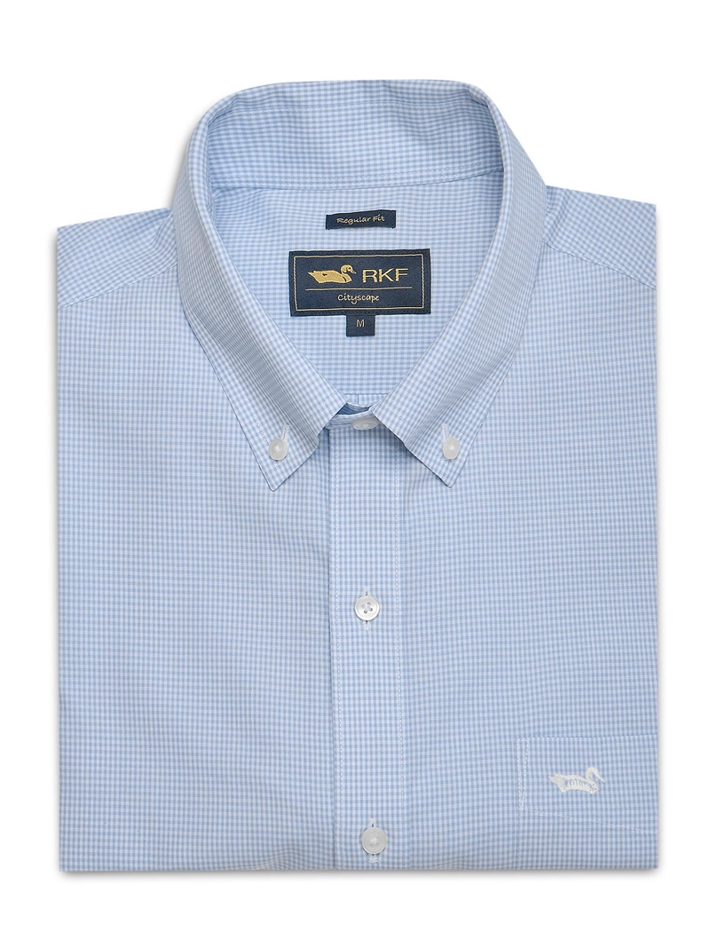 CAMISA AZUL CLARO CUELLO BUTTON-DOWN HOMBRE WF ROCKFORD - 1