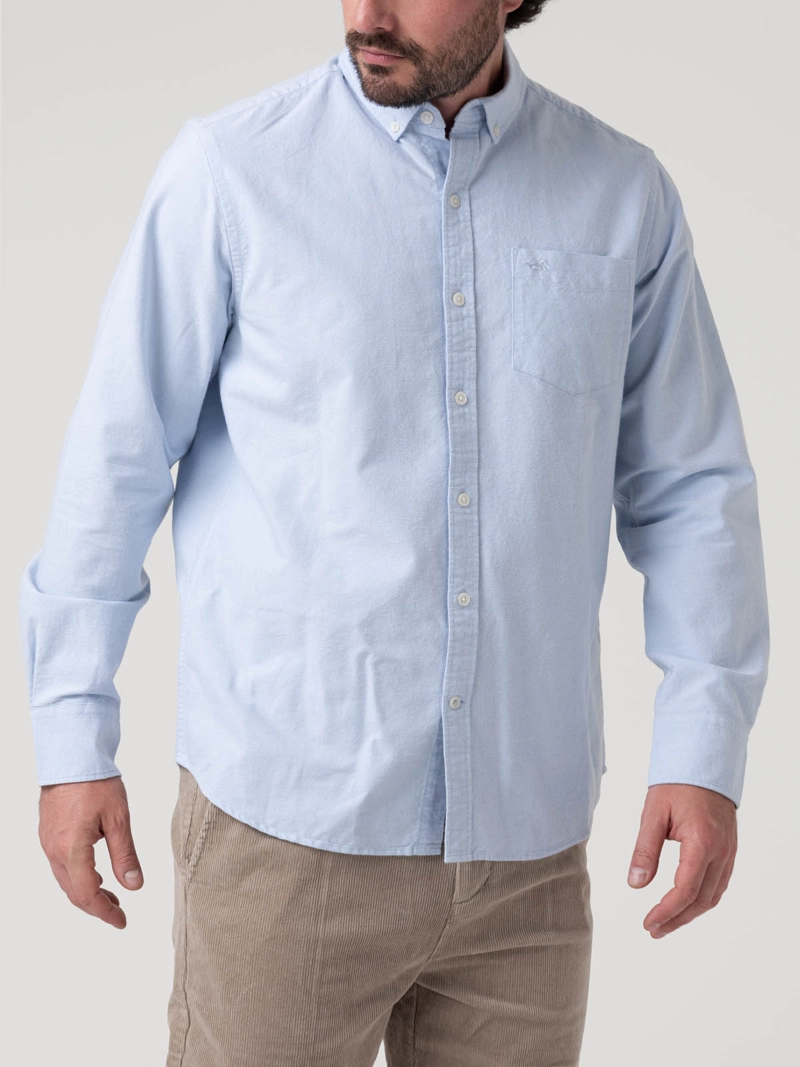 CAMISA ALGODON ORGANICO HOMBRE OXFORD CAFE  ROCKFORD - 5