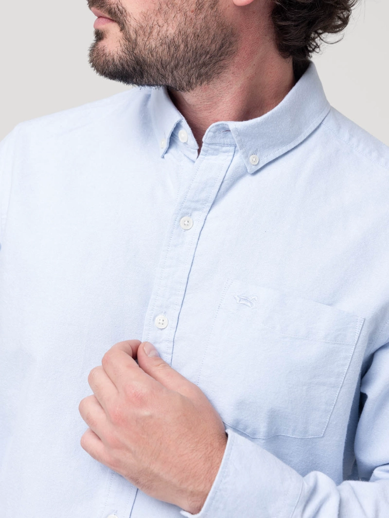 CAMISA ALGODON ORGANICO HOMBRE OXFORD CAFE  ROCKFORD - 7