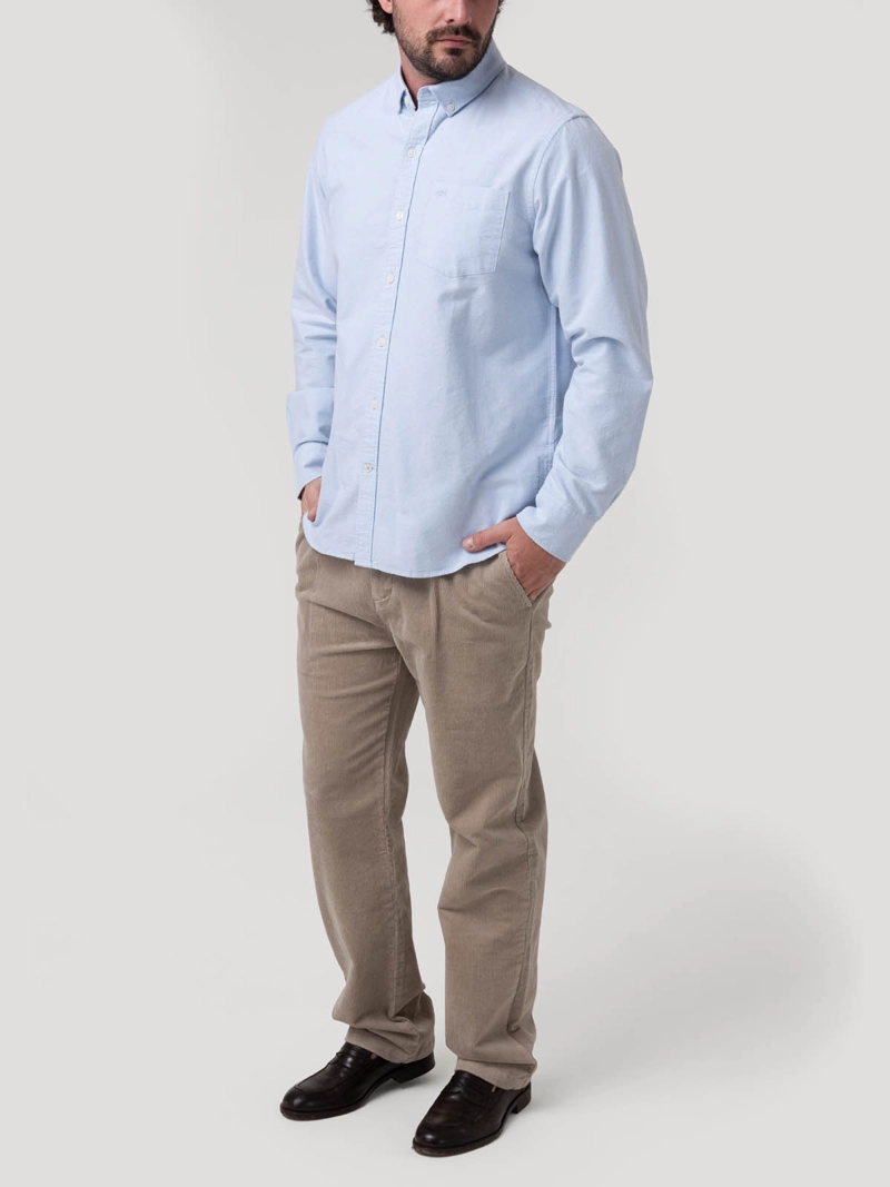 CAMISA ALGODON ORGANICO HOMBRE OXFORD CAFE  ROCKFORD - 9