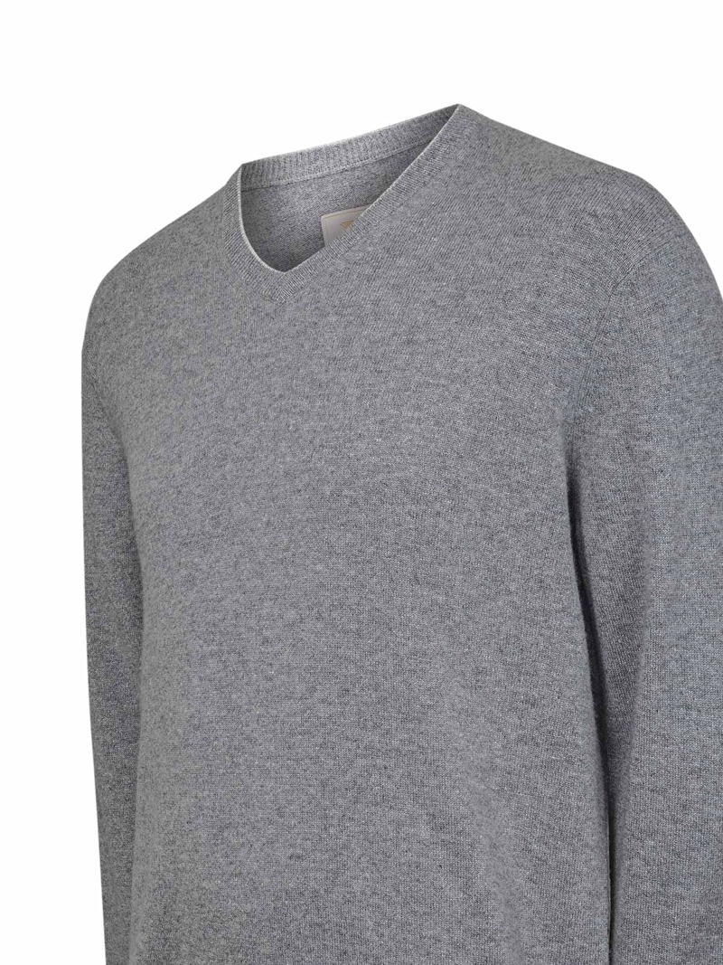 SWEATER CASHEMIRA HOMBRE CASH V GRIS ROCKFORD - 4