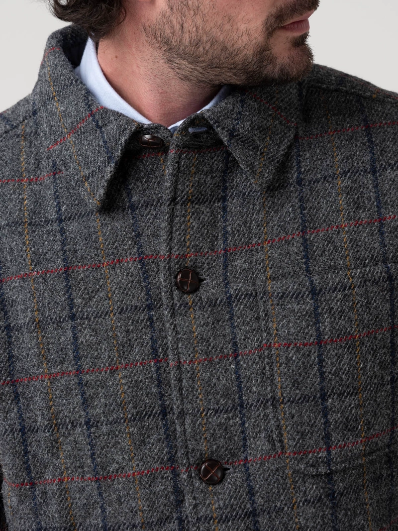 CHAQUETA LANA HOMBRE HARRIS AZUL ROCKFORD - 8