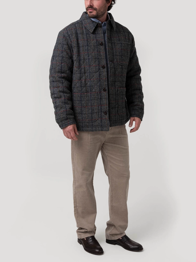 CHAQUETA LANA HOMBRE HARRIS AZUL ROCKFORD - 9