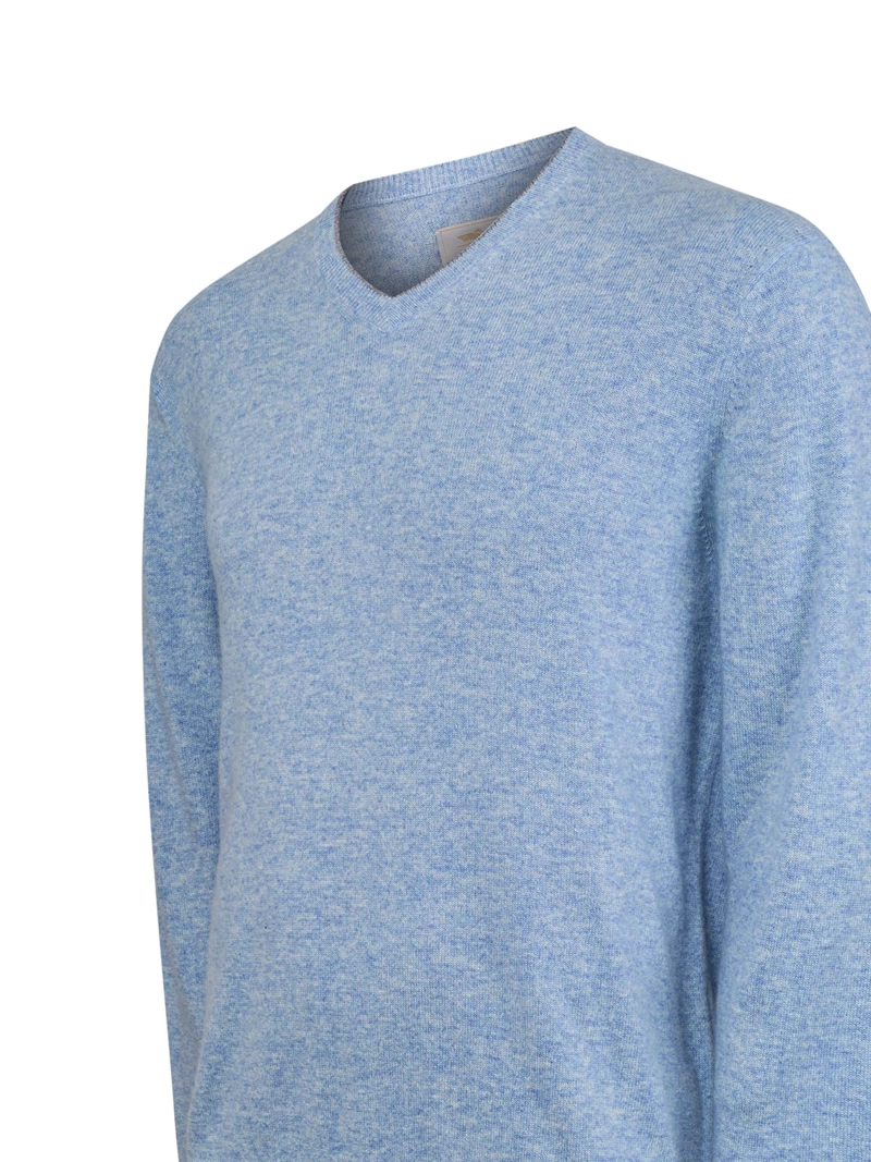 SWEATER CASHEMIRA HOMBRE CASH V CELESTE ROCKFORD - 4