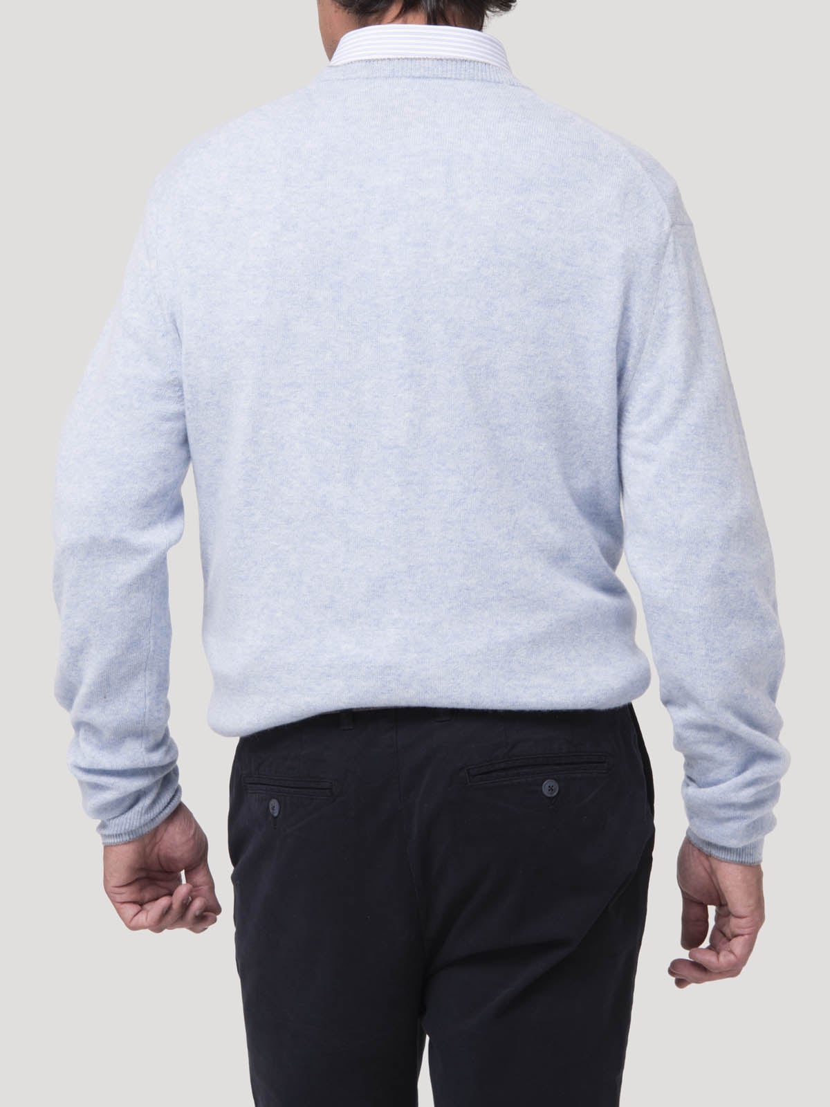 SWEATER CASHEMIRA HOMBRE CASH V CELESTE ROCKFORD - 7