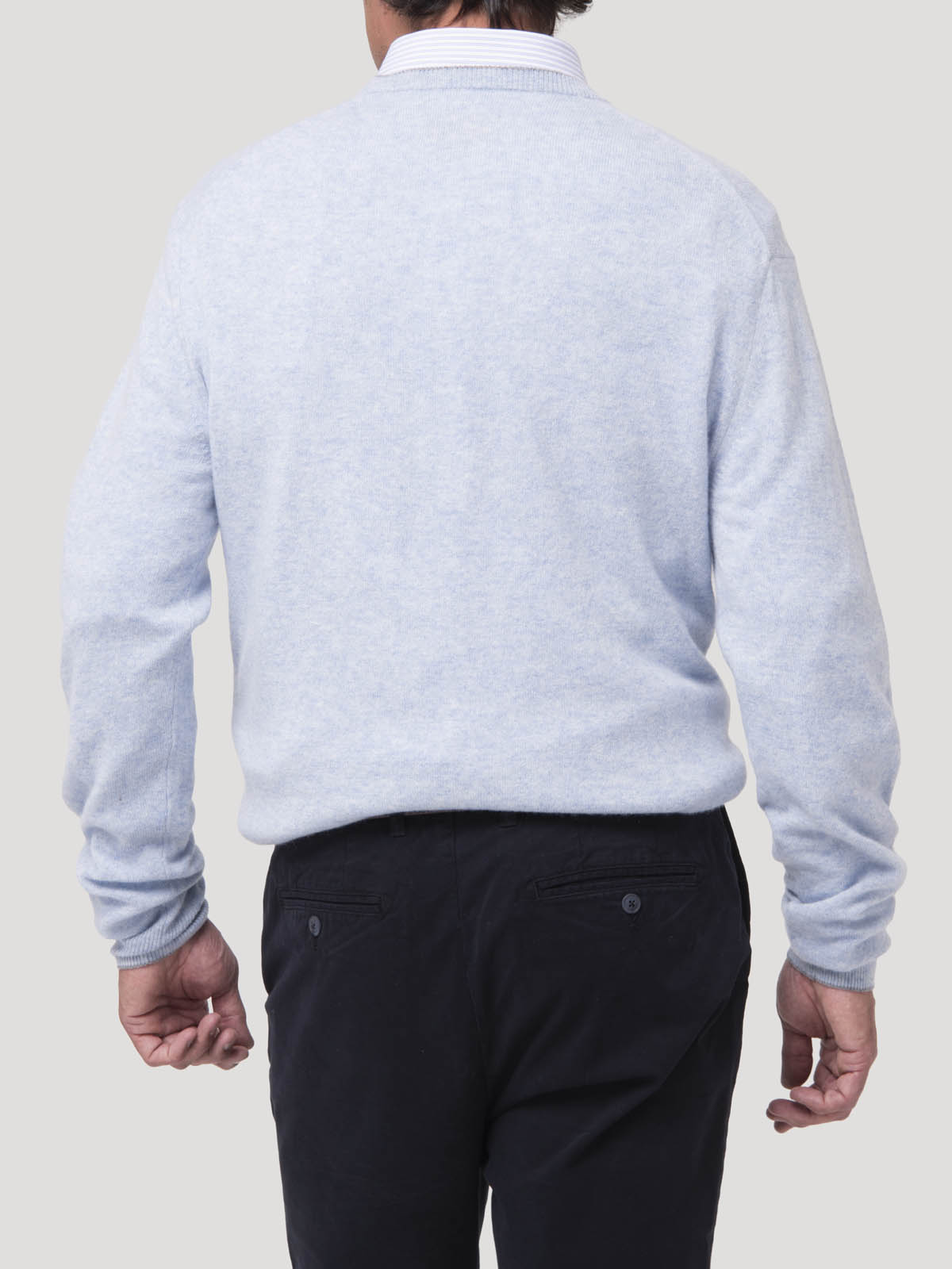 SWEATER CASHEMIRA HOMBRE CASH V CELESTE ROCKFORD - 7