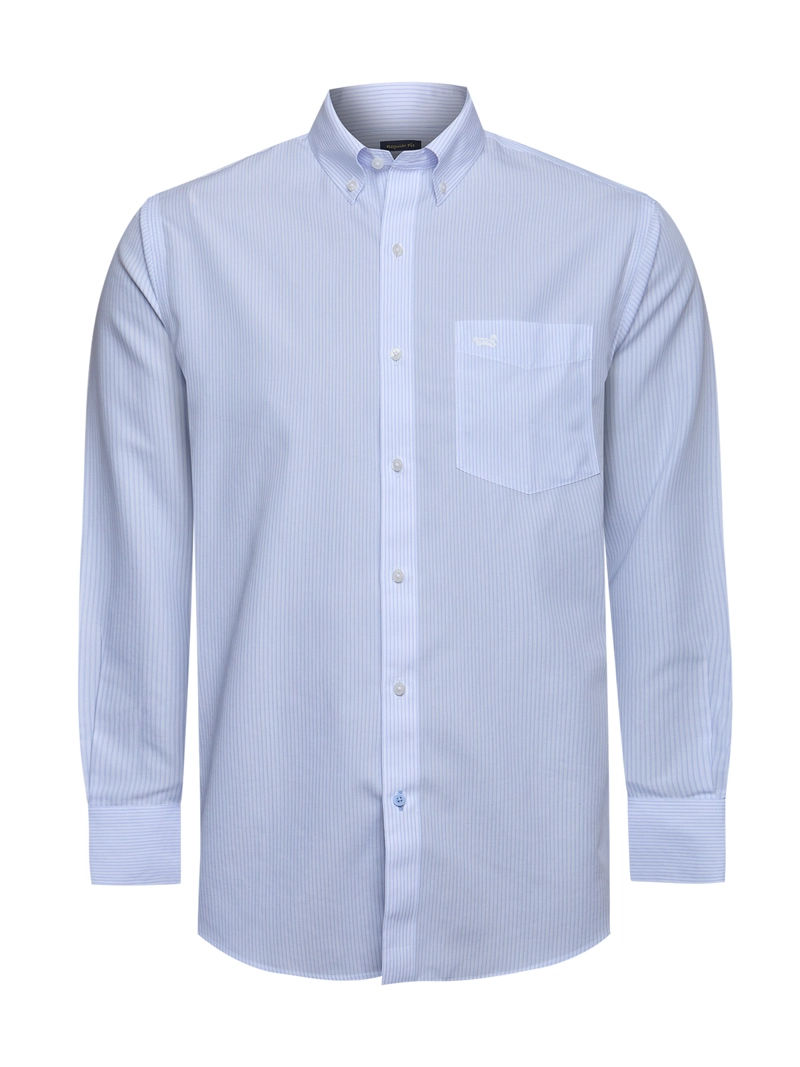 CAMISA CUELLO BUTTON-DOWN HOMBRE WF CELESTE RAYAS ROCKFORD - 2