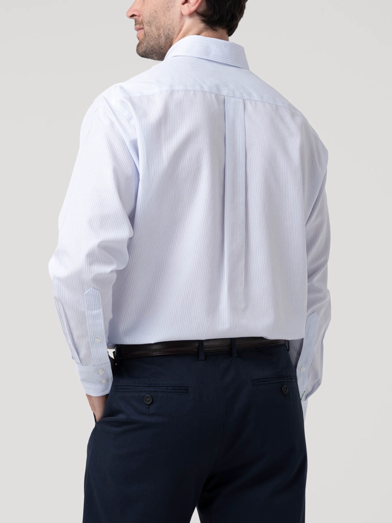 CAMISA CUELLO BUTTON-DOWN HOMBRE WF CELESTE RAYAS ROCKFORD - 6