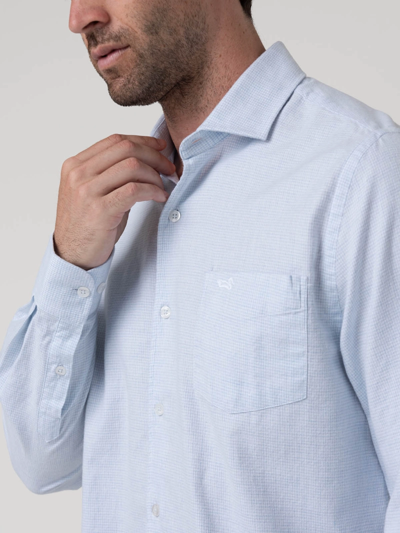 CAMISA ALGODON HOMBRE FLASQUARE BEIGE ROCKFORD - 7