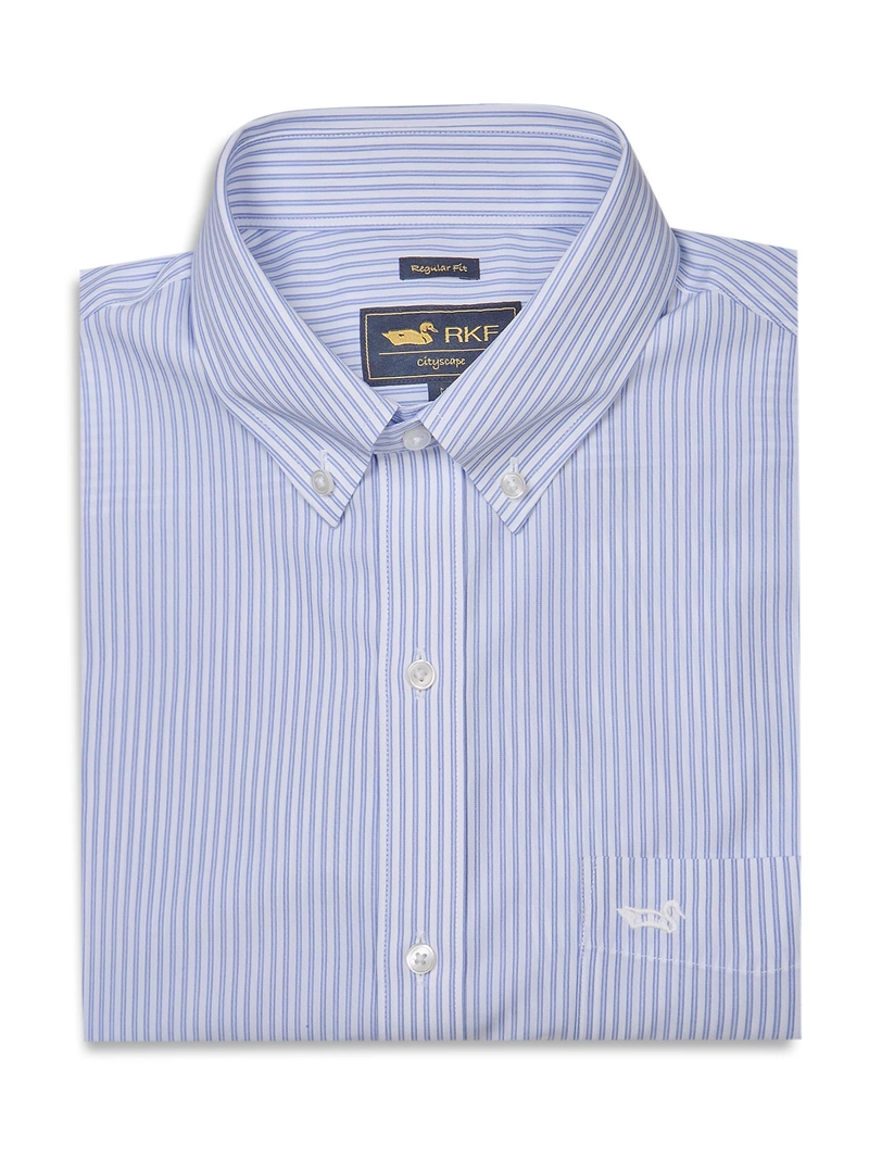 CAMISA ALGODON HOMBRE WF PB AZULINO ROCKFORD - 1
