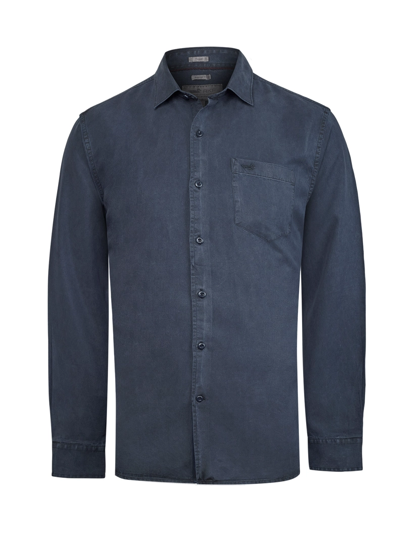 CAMISA TENCEL HOMBRE TENCEL AZUL ROCKFORD - 1