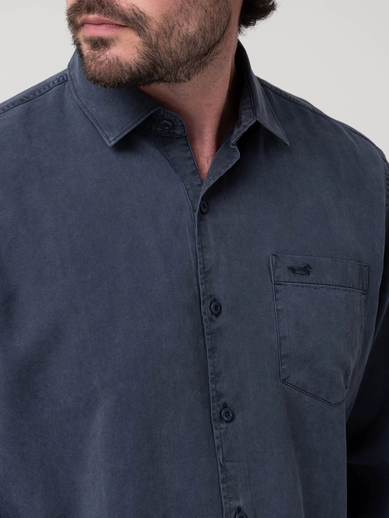 CAMISA TENCEL HOMBRE TENCEL AZUL ROCKFORD - 7