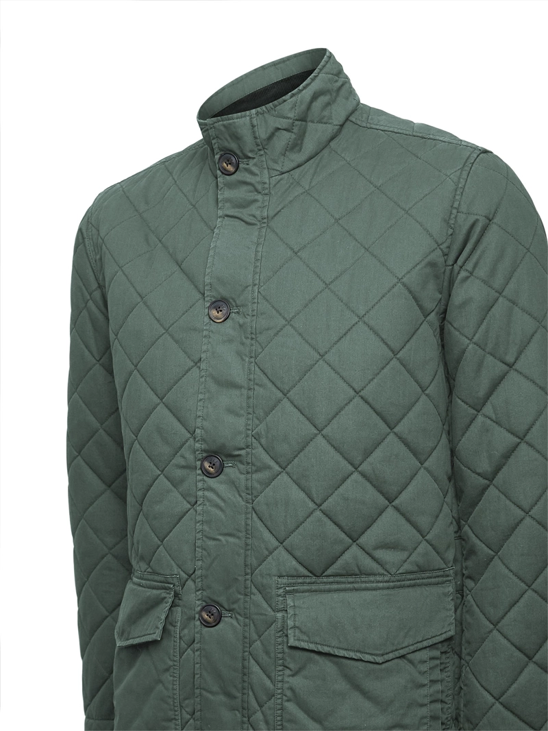 CHAQUETA ALGODON ORGANICO HOMBRE VERENA VERDE ROCKFORD - 4