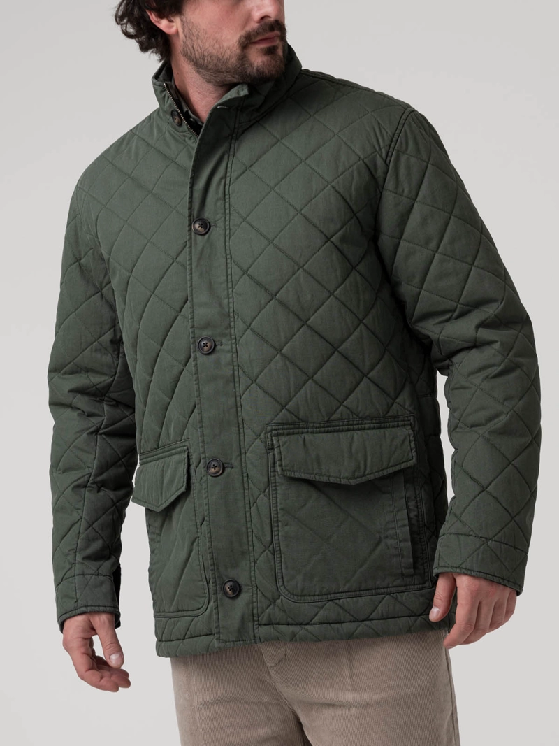 CHAQUETA ALGODON ORGANICO HOMBRE VERENA VERDE ROCKFORD - 5
