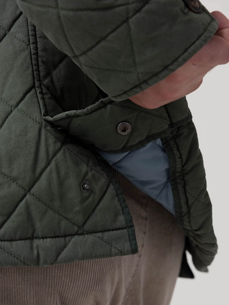 CHAQUETA ALGODON ORGANICO HOMBRE VERENA VERDE ROCKFORD - 8