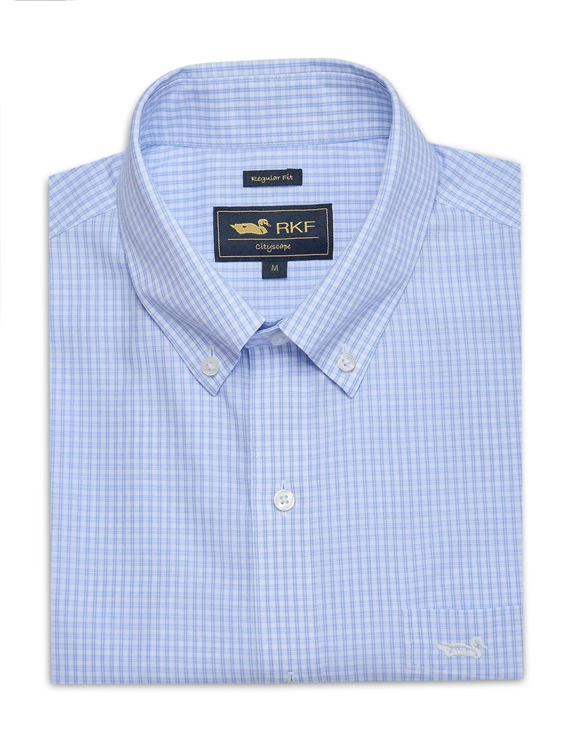 CAMISA CUELLO BUTTON-DOWN CELESTE HOMBRE WF ROCKFORD - 1