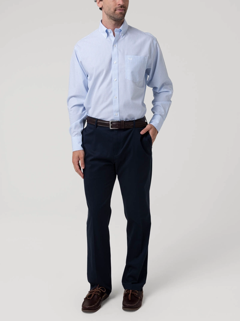 CAMISA CUELLO BUTTON-DOWN CELESTE HOMBRE WF ROCKFORD - 8