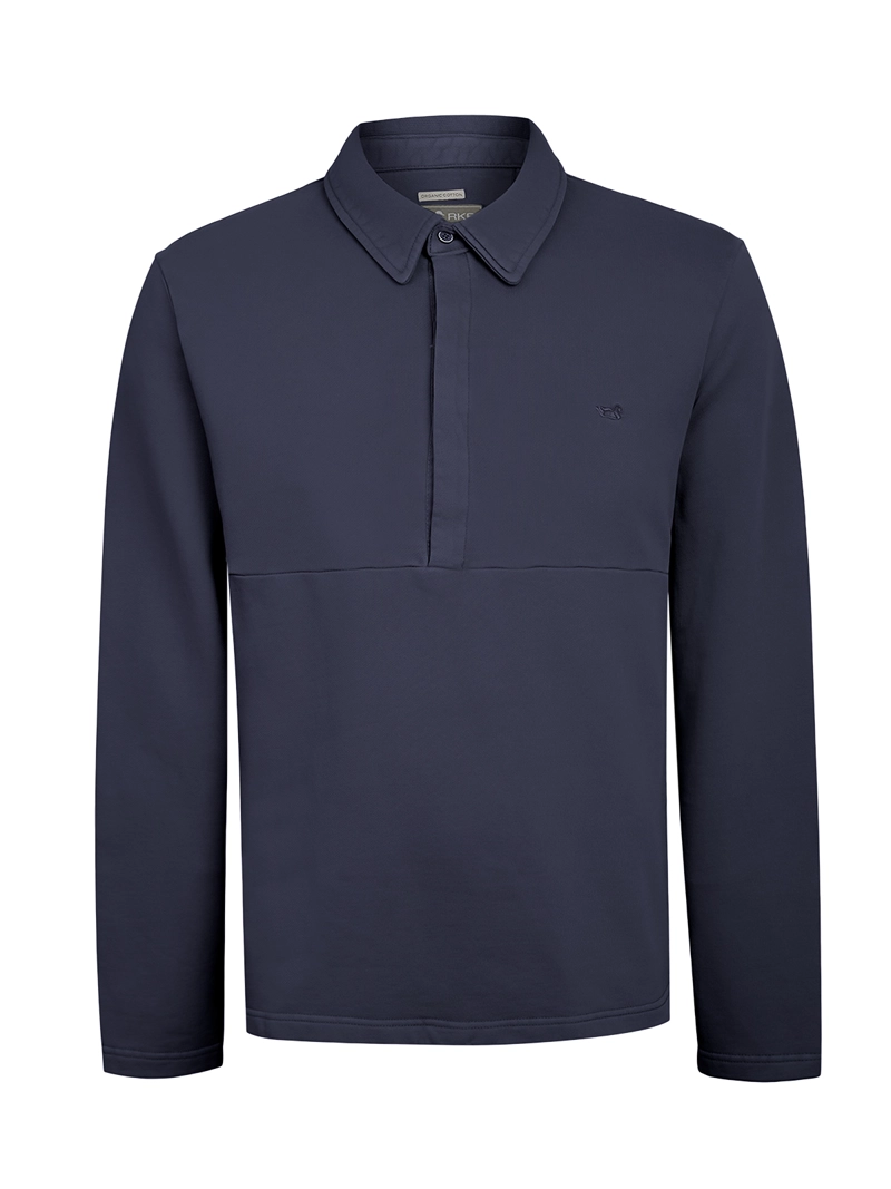 POLERON ALGODON ORGANICO HOMBRE CEUTA GRIS ROCKFORD - 1