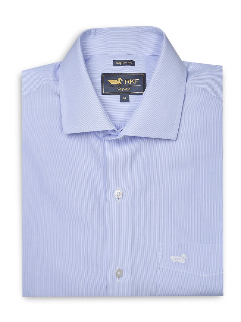 CAMISA CUELLO ITALIANO HOMBRE WF AZULINO ROCKFORD - 1