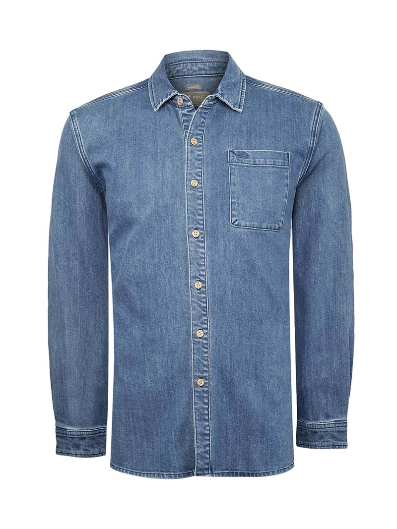 CAMISA ALGODON RECICLADO HOMBRE AZUL ROCKFORD - 1