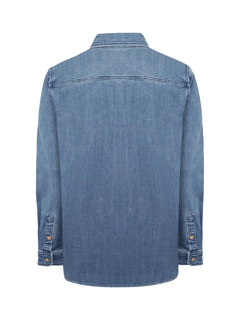 CAMISA ALGODON RECICLADO HOMBRE AZUL ROCKFORD - 2