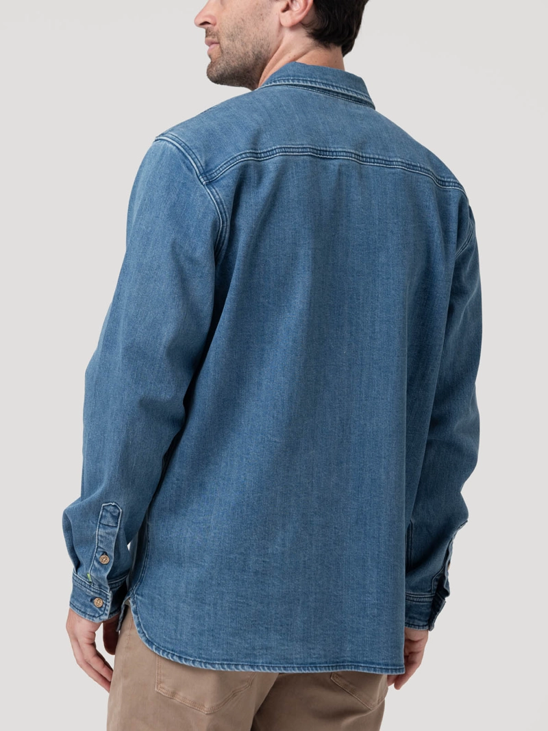 CAMISA ALGODON RECICLADO HOMBRE AZUL ROCKFORD - 6