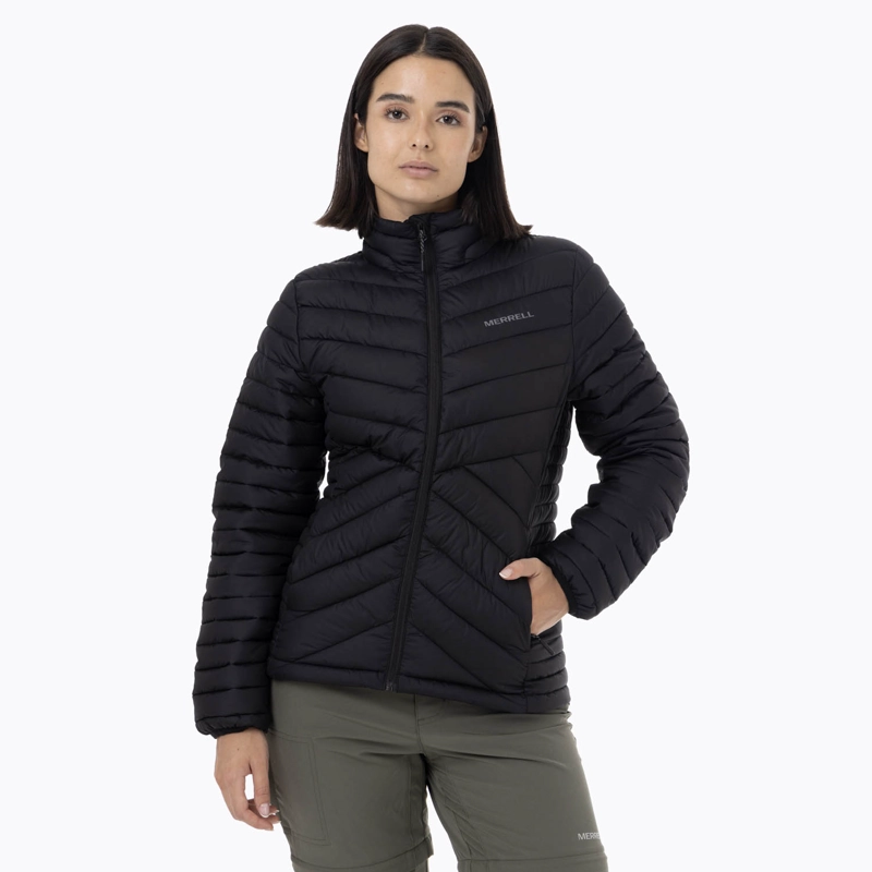 PARKA MUJER FULL ZIPPER NEGRO MERRELL - 1