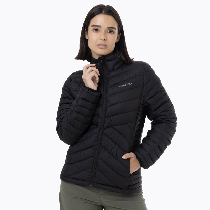 PARKA MUJER FULL ZIPPER NEGRO MERRELL - 4