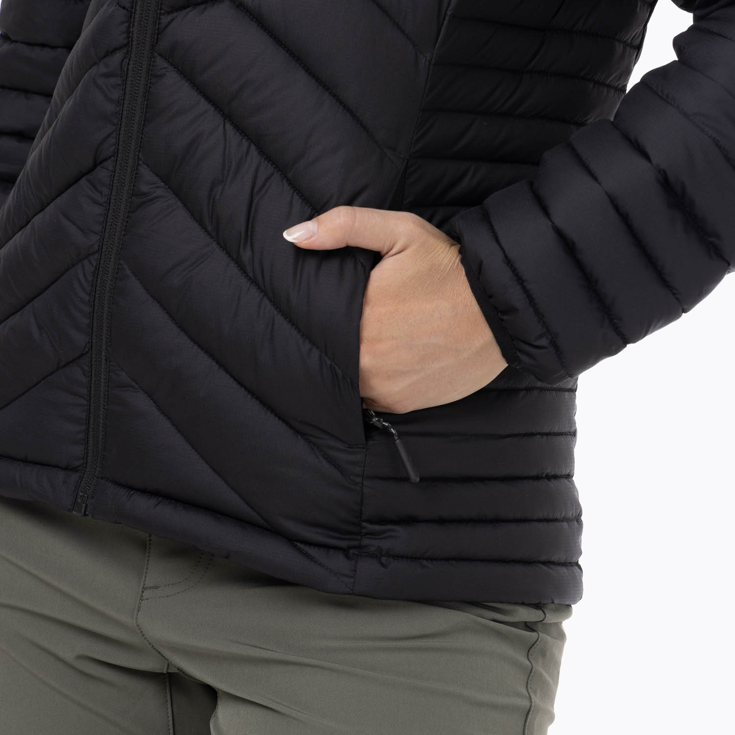 PARKA MUJER FULL ZIPPER NEGRO MERRELL - 7