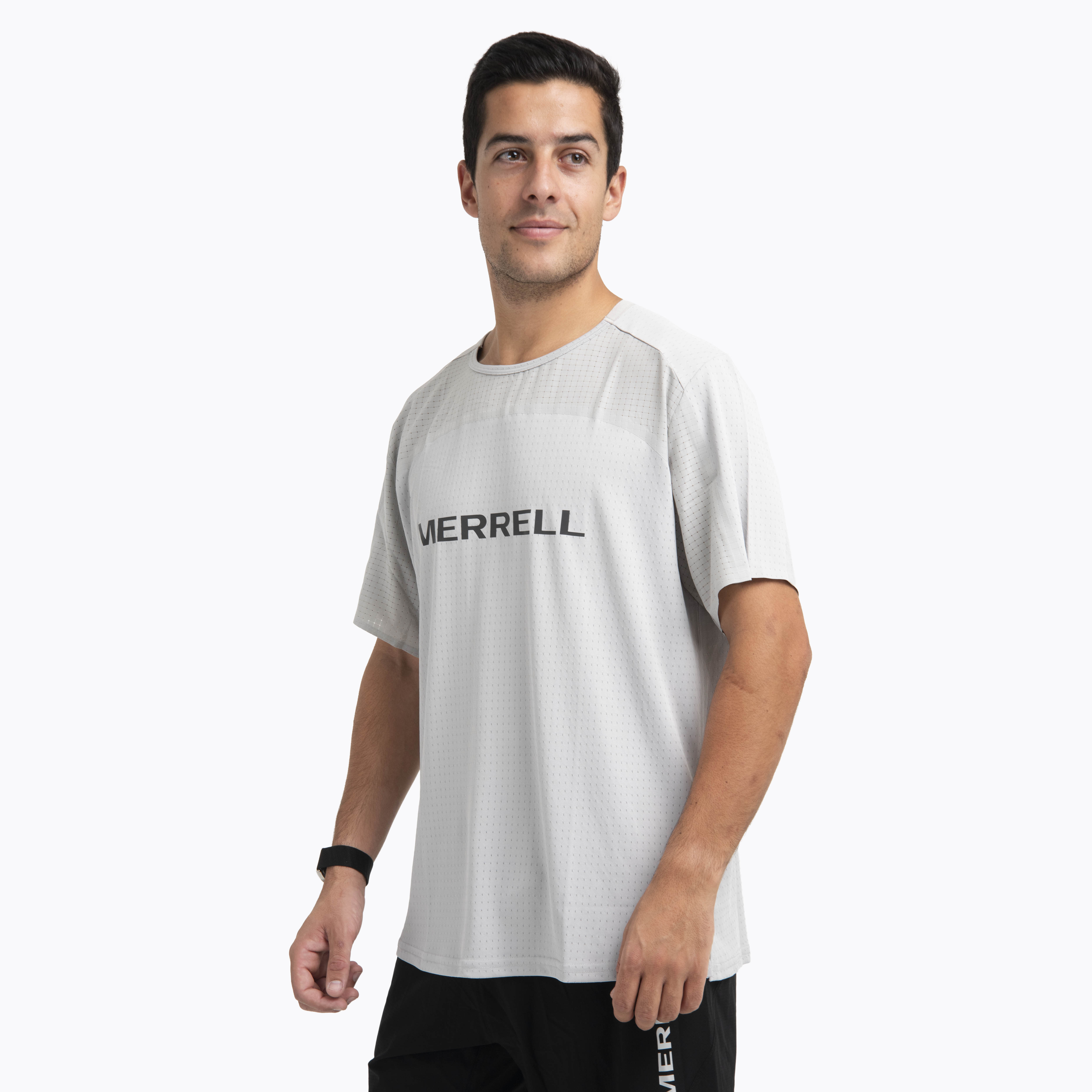POLERA MC HOMBRE SWIFT TRAIL GRIS OSCURO MERRELL - 2