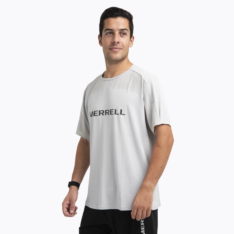 POLERA MC HOMBRE SWIFT TRAIL GRIS OSCURO MERRELL - 2