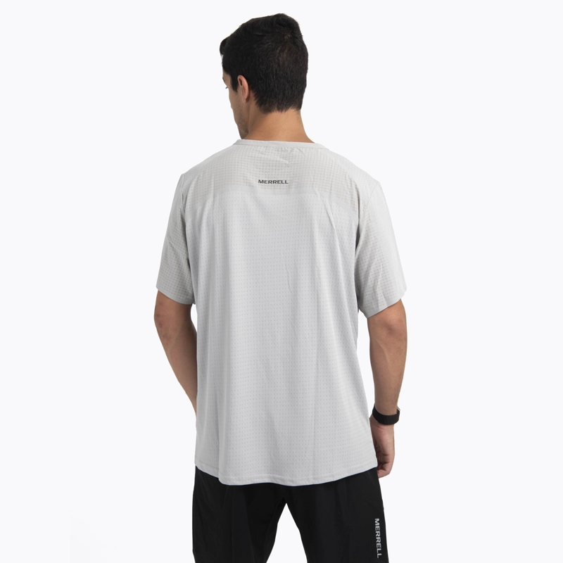 POLERA MC HOMBRE SWIFT TRAIL GRIS OSCURO MERRELL - 4