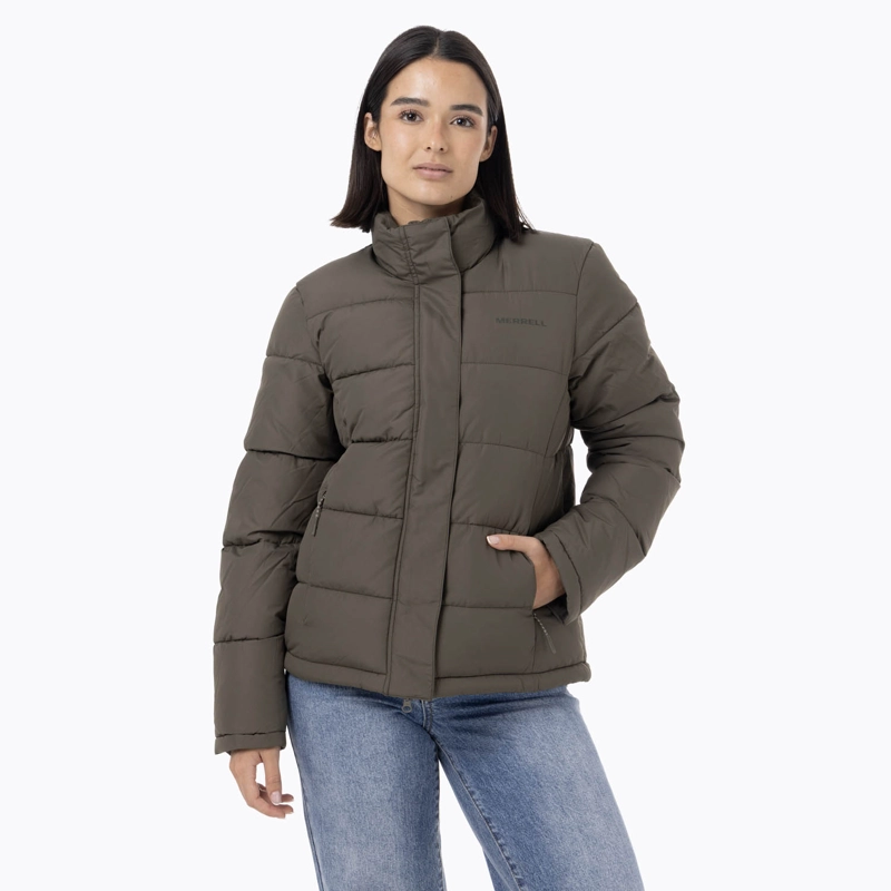 PARKA MUJER PUFFA VERDE MERRELL - 1