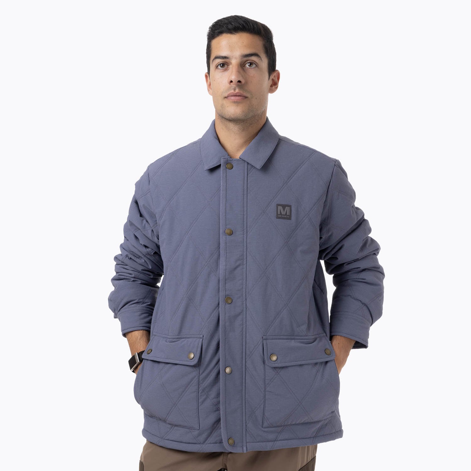 CHAQUETA HOMBRE HALEES FULL ZIPPER AZUL MERRELL - 1