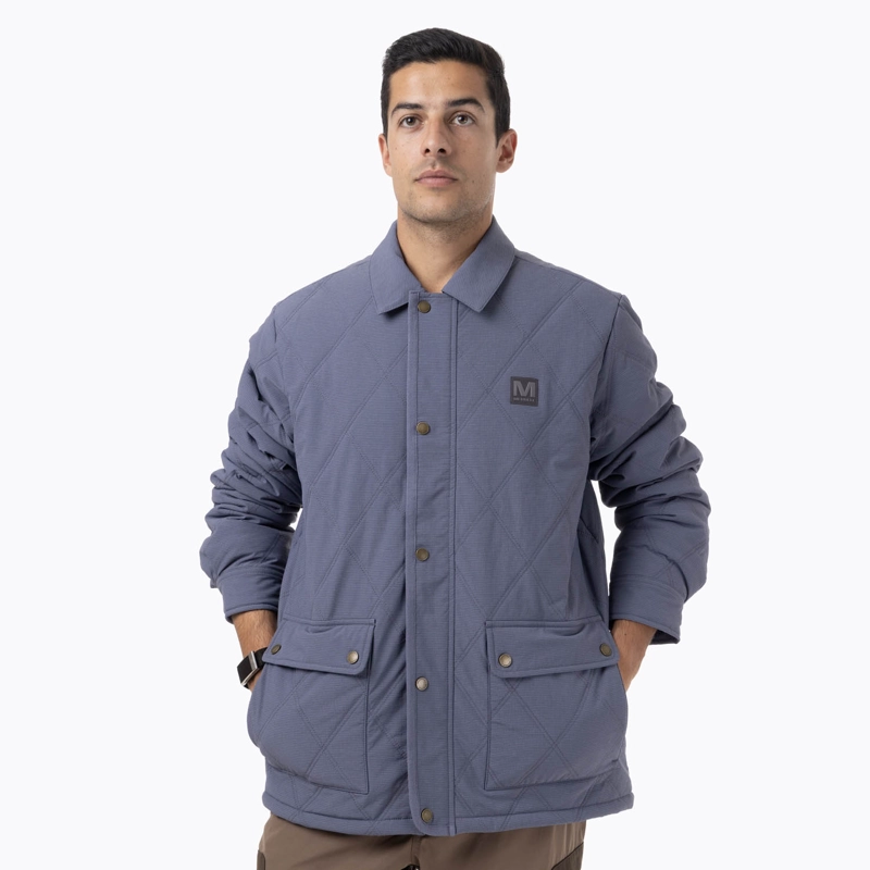 CHAQUETA HOMBRE HALEES FULL ZIPPER AZUL MERRELL - 1