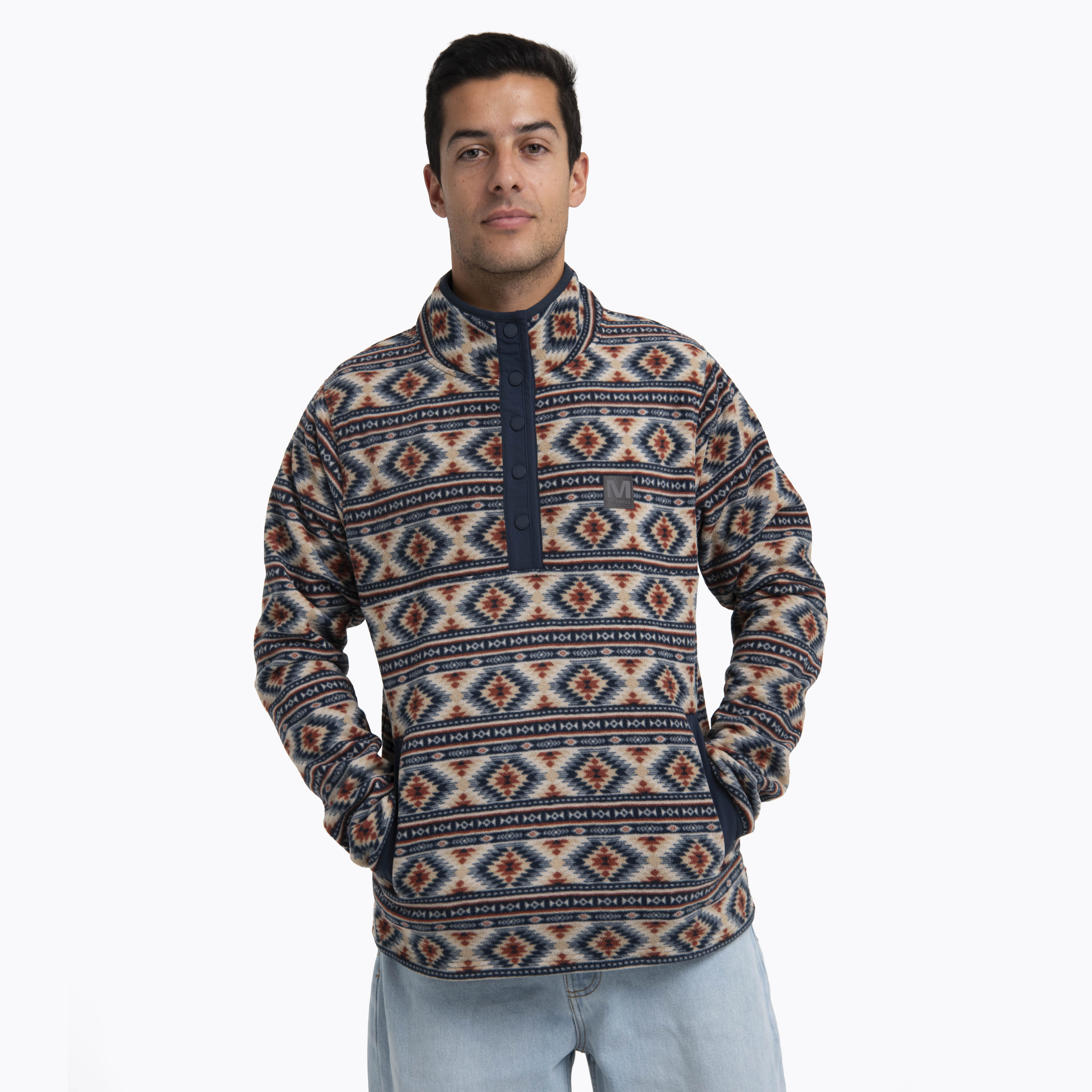 POLAR HOMBRE D FPRINT SNAP MICROFLEECE AZUL MERRELL - 1