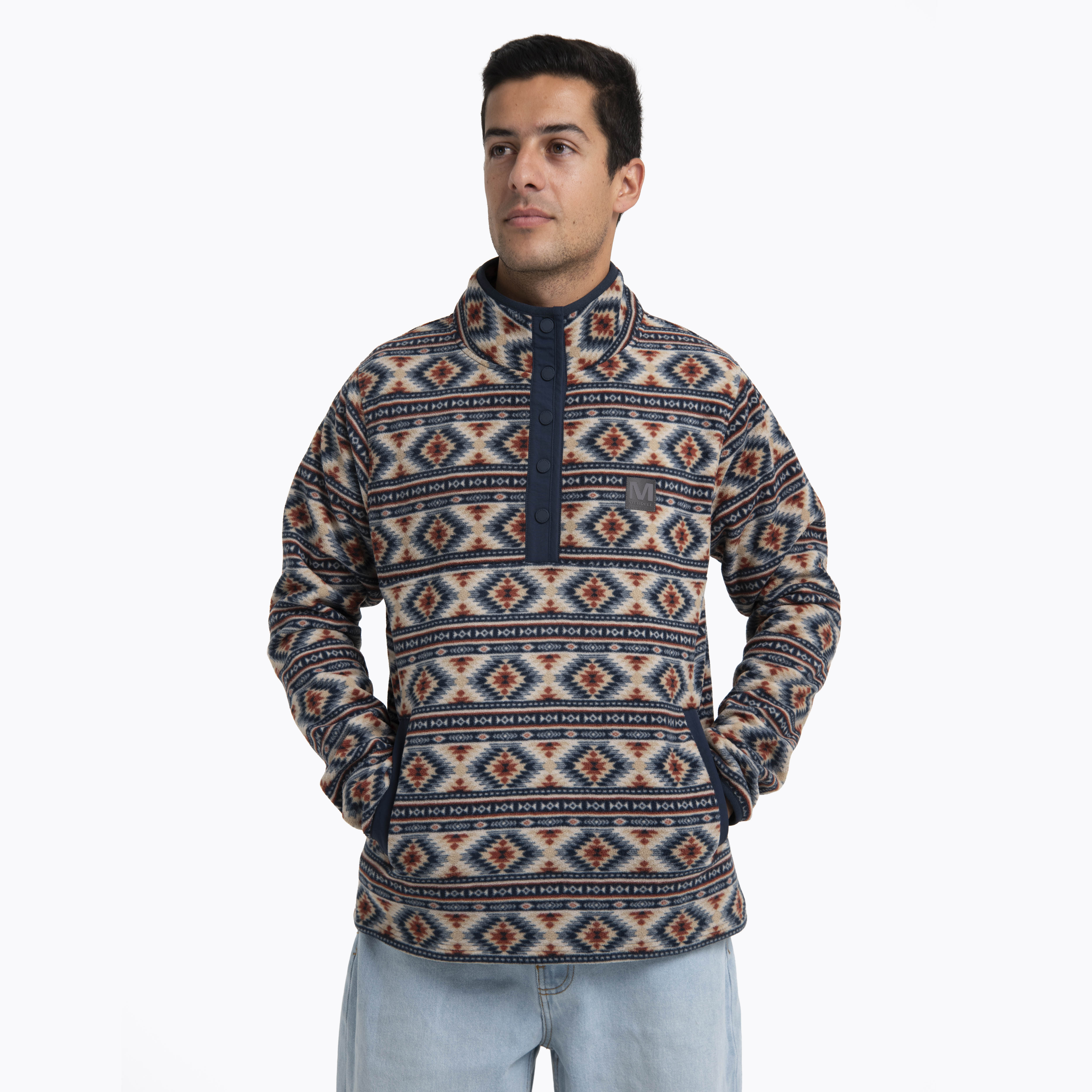 POLAR HOMBRE D FPRINT SNAP MICROFLEECE AZUL MERRELL - 2