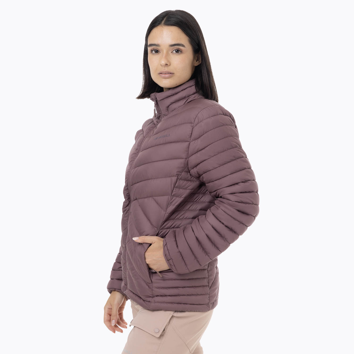 PARKA MUJER FULL ZIPPER MORADO MERRELL - 1